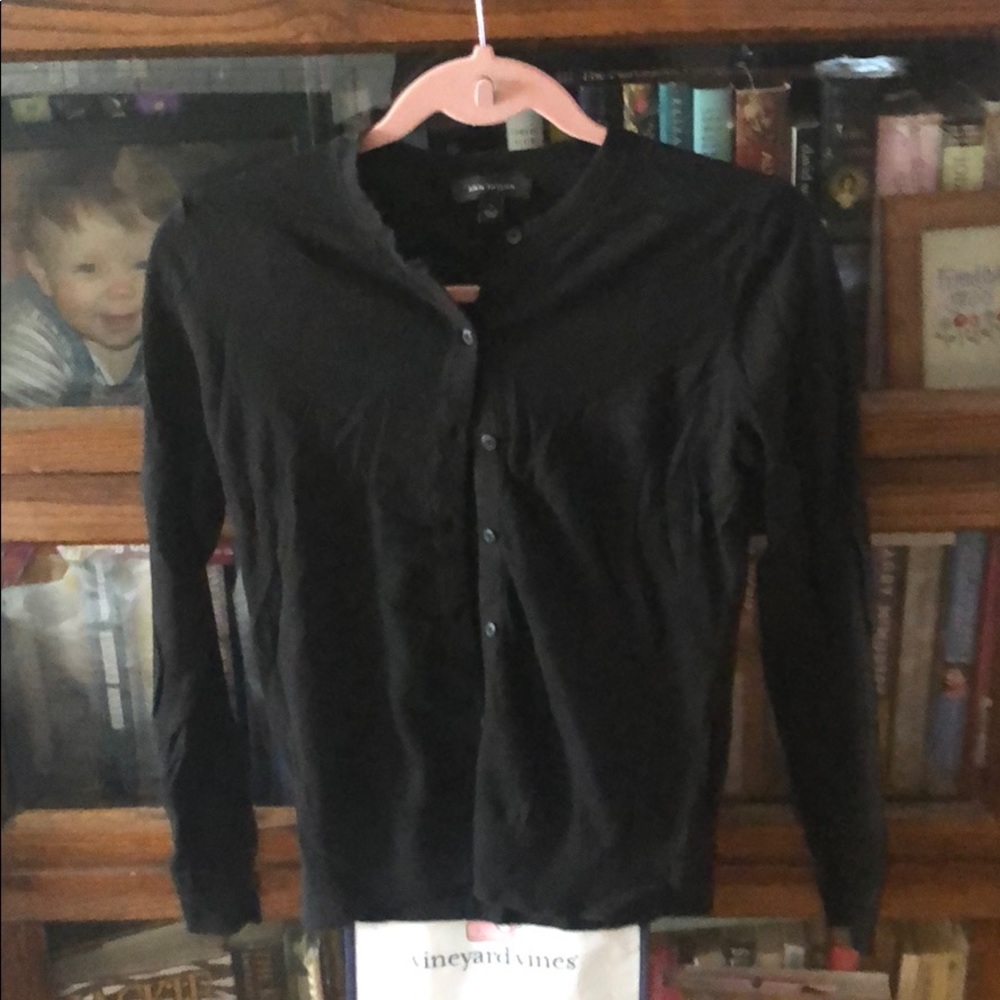 Black long sleeve cardigan